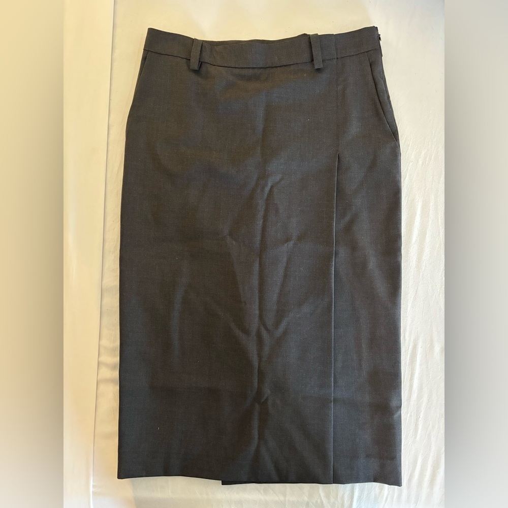 Gray Pencil Skirt - PRADA